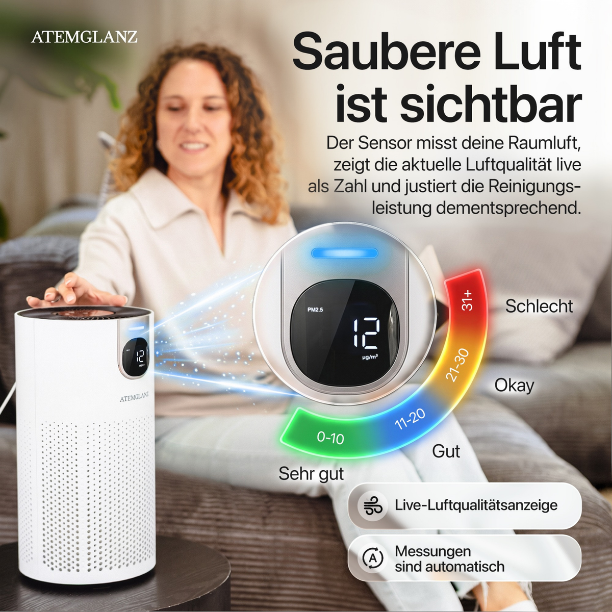 Atemglanz Pura Luftreiniger
