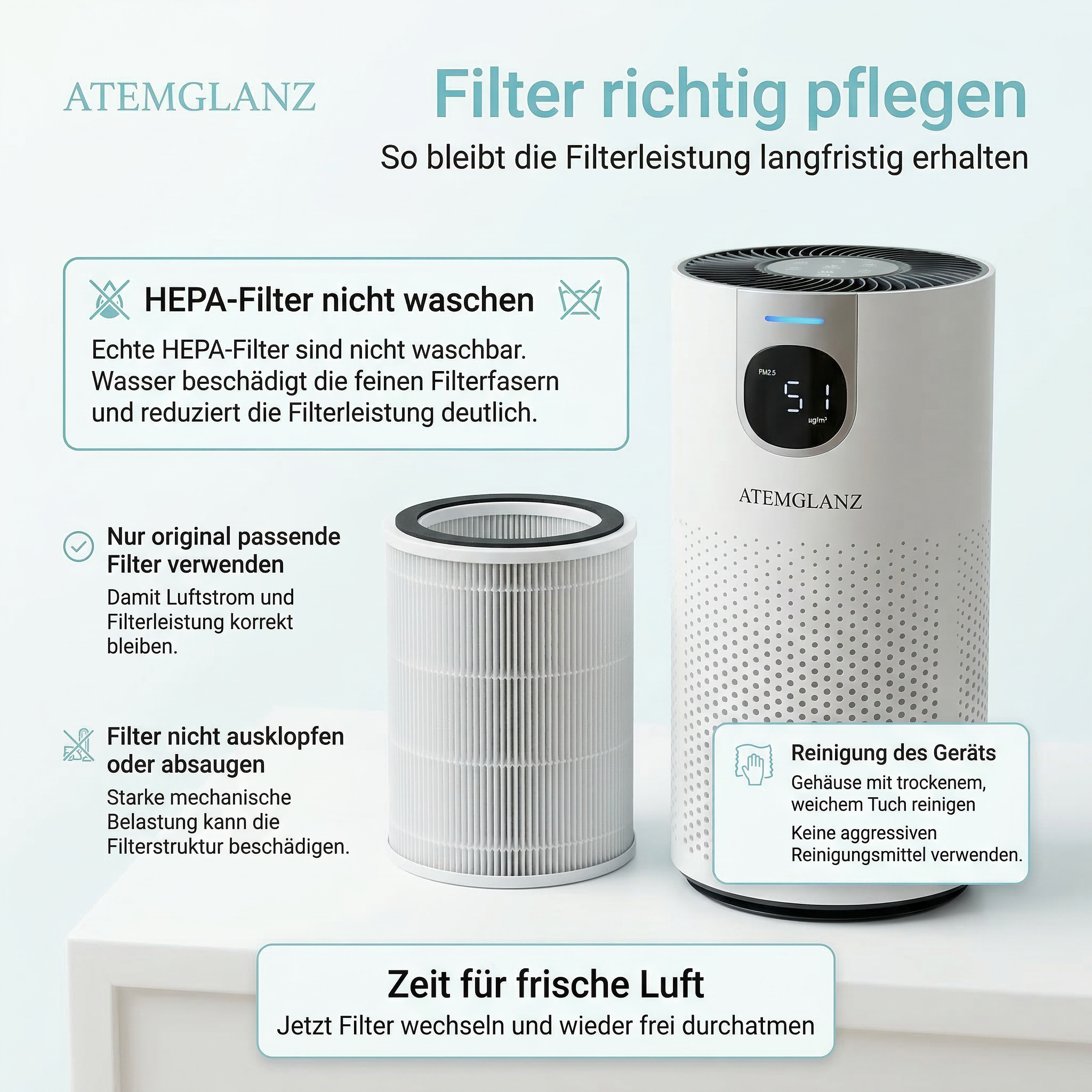 Atemglanz Ersatzfilter