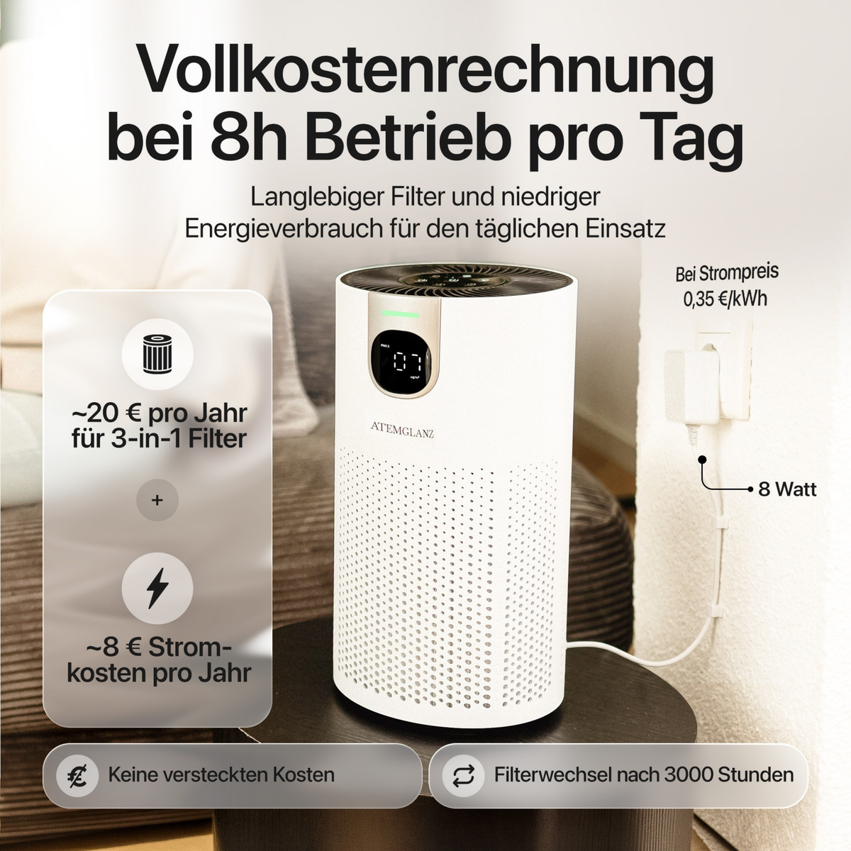 Atemglanz Pura Luftreiniger