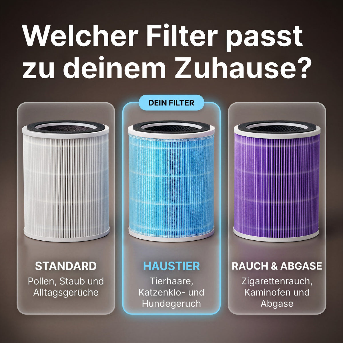 Welcher Filter passt zu deinem Zuhause