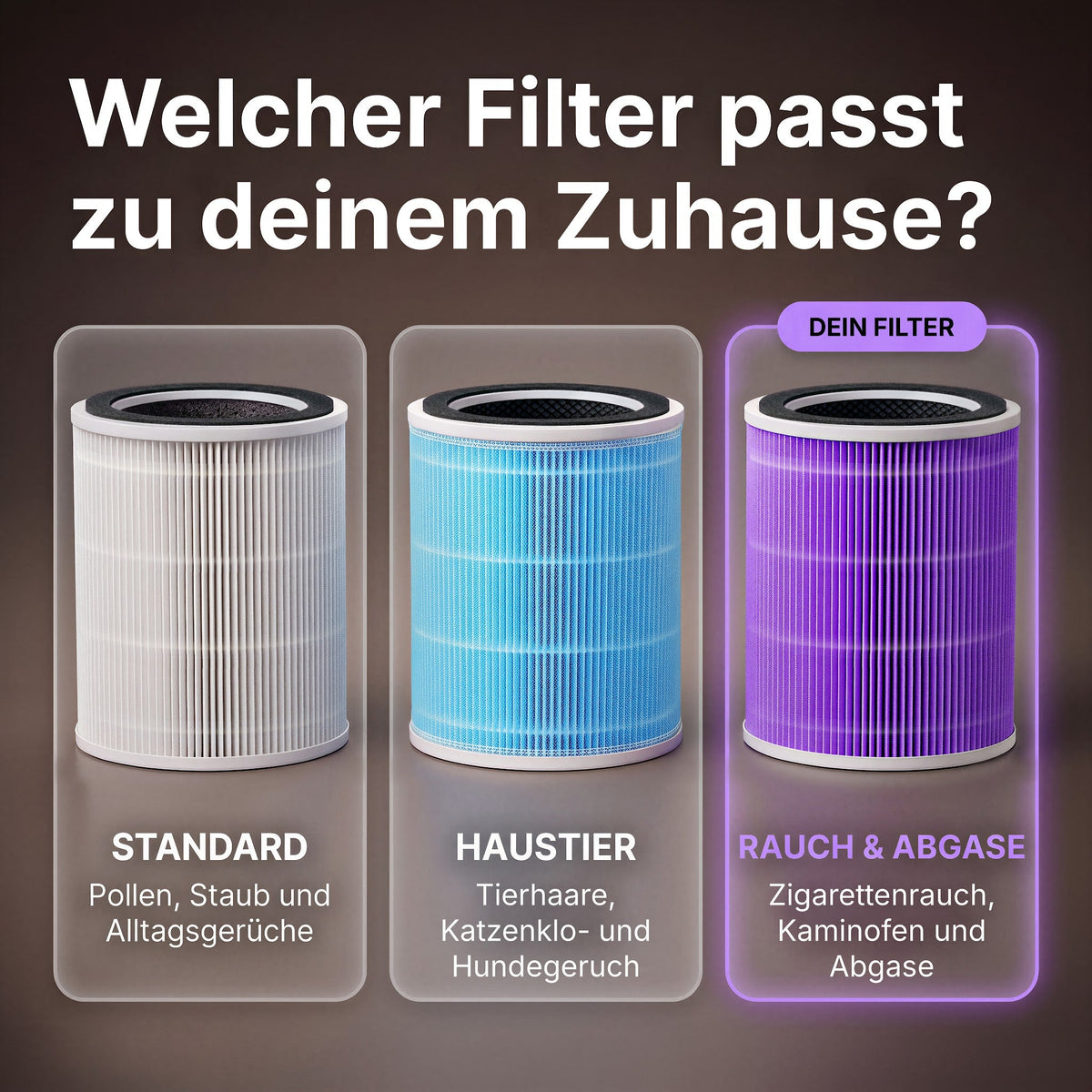 Welcher Filter passt zu deinem Zuhause